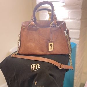 Frye brown leather tote